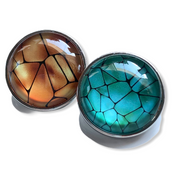 Metal hairpin click / chunk button 0143 - buttons