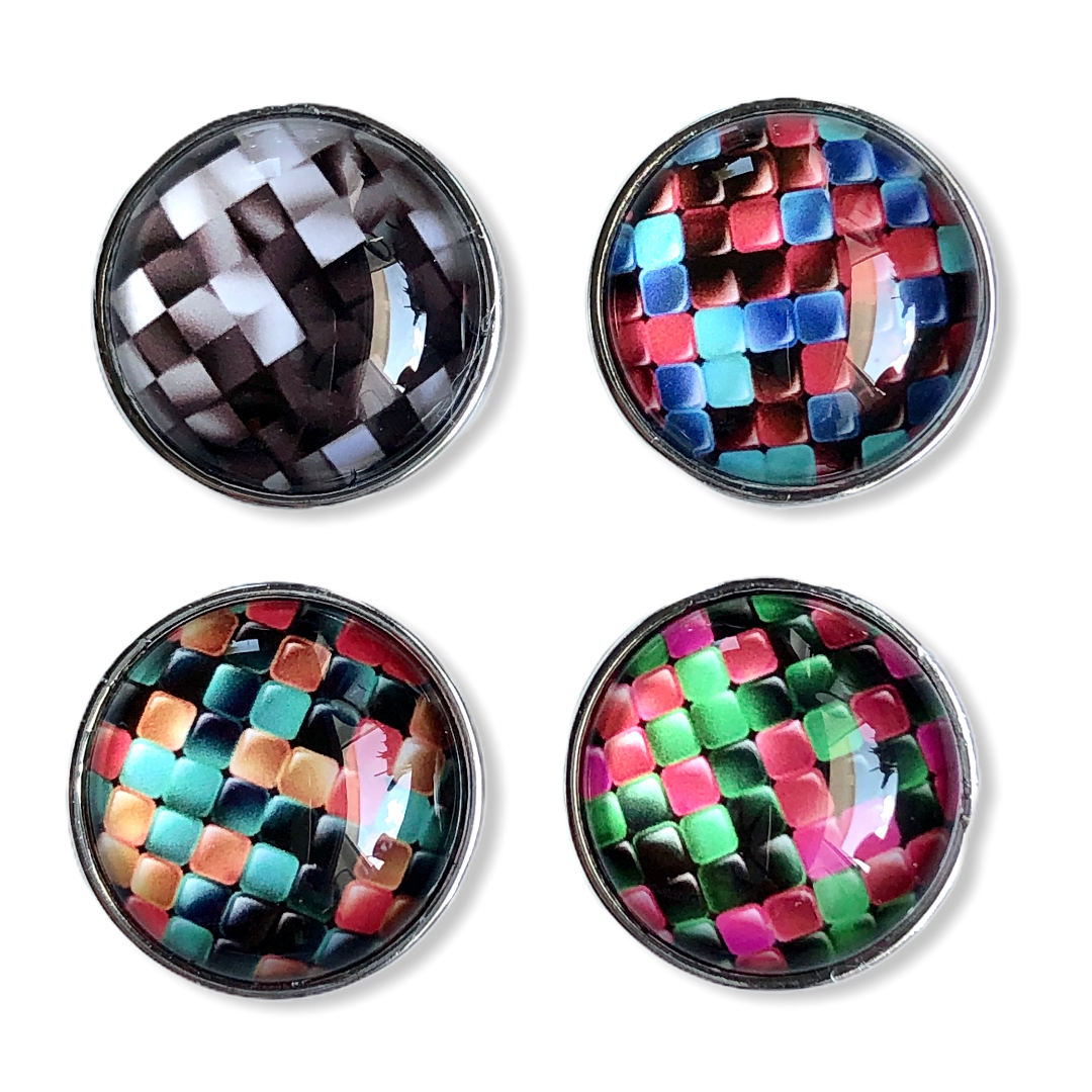 Metal hairpin click / chunk button 0145 - buttons