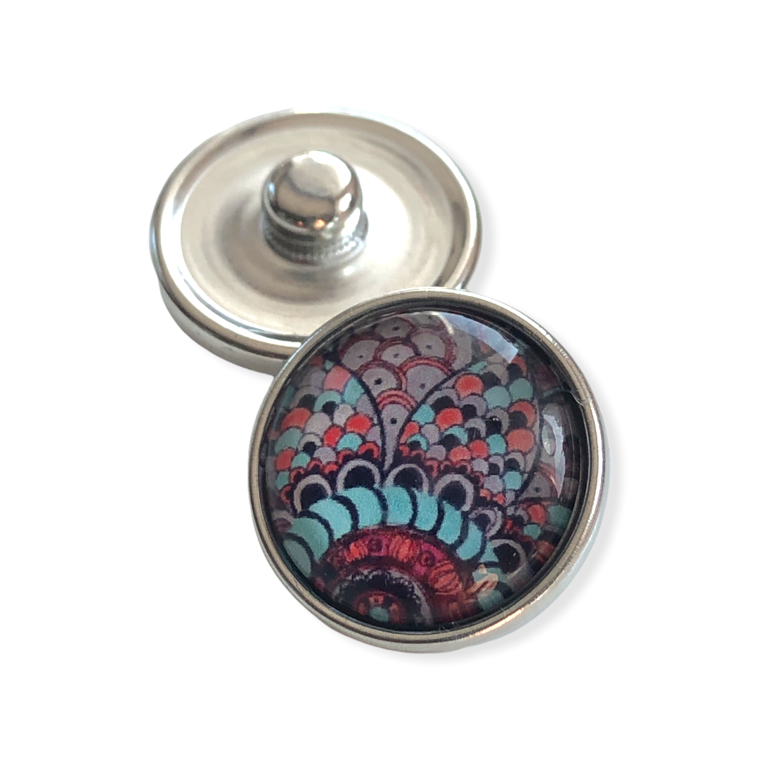 Metal hairpin click / chunk button 021-a - buttons