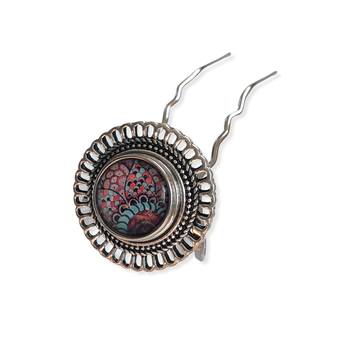 Metal hairpin click / chunk button 021-a - buttons