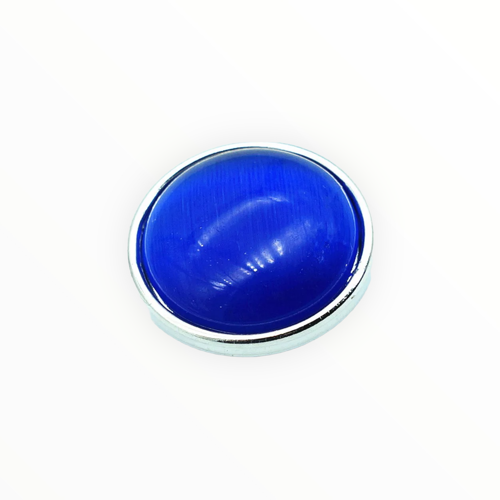 Metal hairpin click / chunk button 031 - blauw - buttons