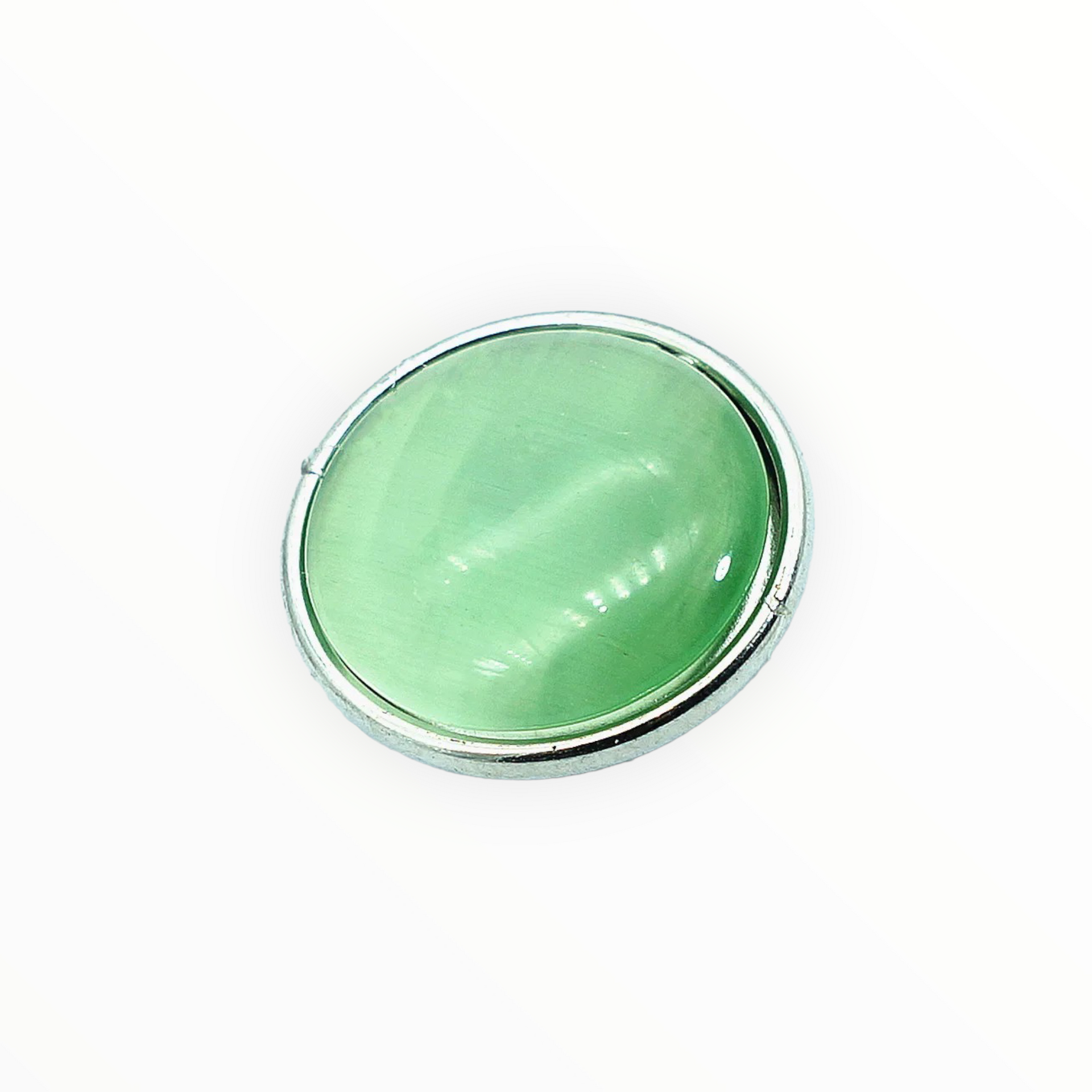 Metal hairpin click / chunk button 031 - groen - buttons