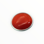 Metal hairpin click / chunk button 031 - koraal rood - buttons