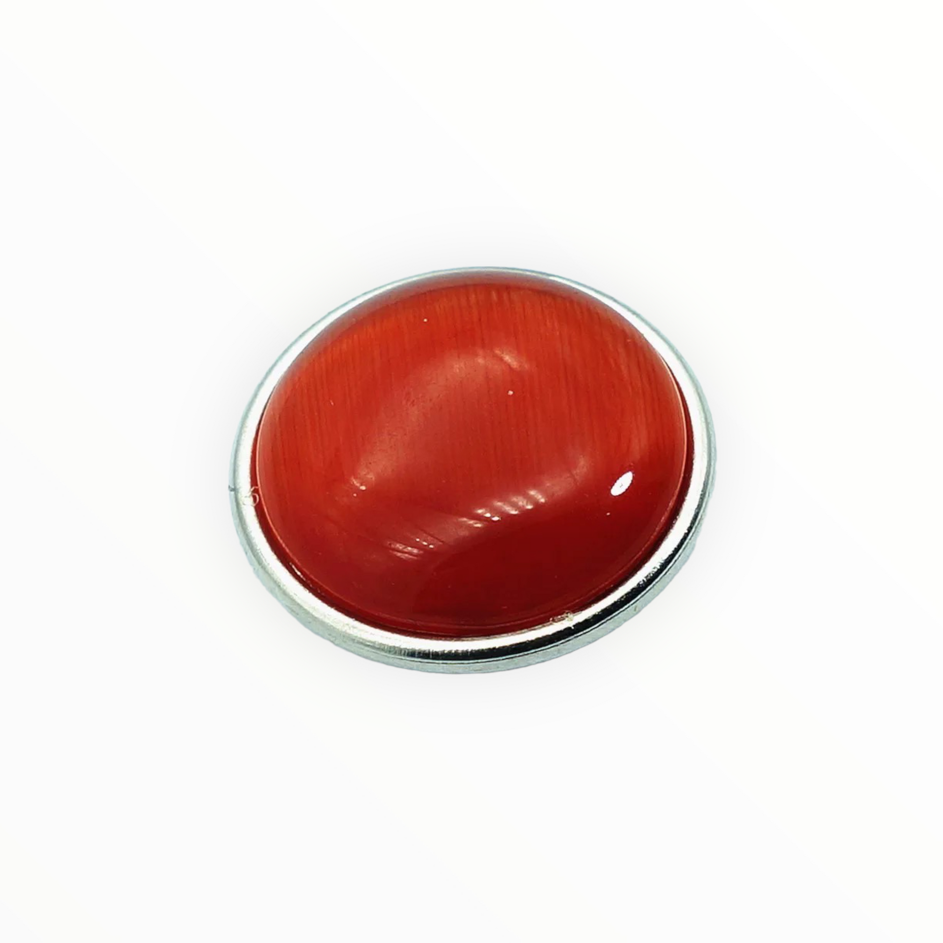 Metal hairpin click / chunk button 031 - koraal rood - buttons