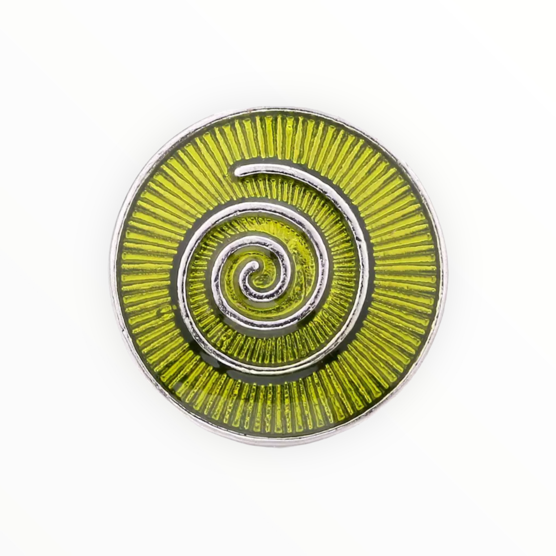 Metal hairpin click / chunk button 036 - groen - buttons