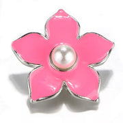 Metal hairpin click / chunk button 04 - roze - buttons