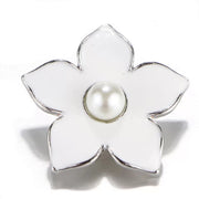 Metal hairpin click / chunk button 04 - wit - buttons