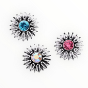 Metal hairpin click / chunk button 044-a - multicolor - buttons
