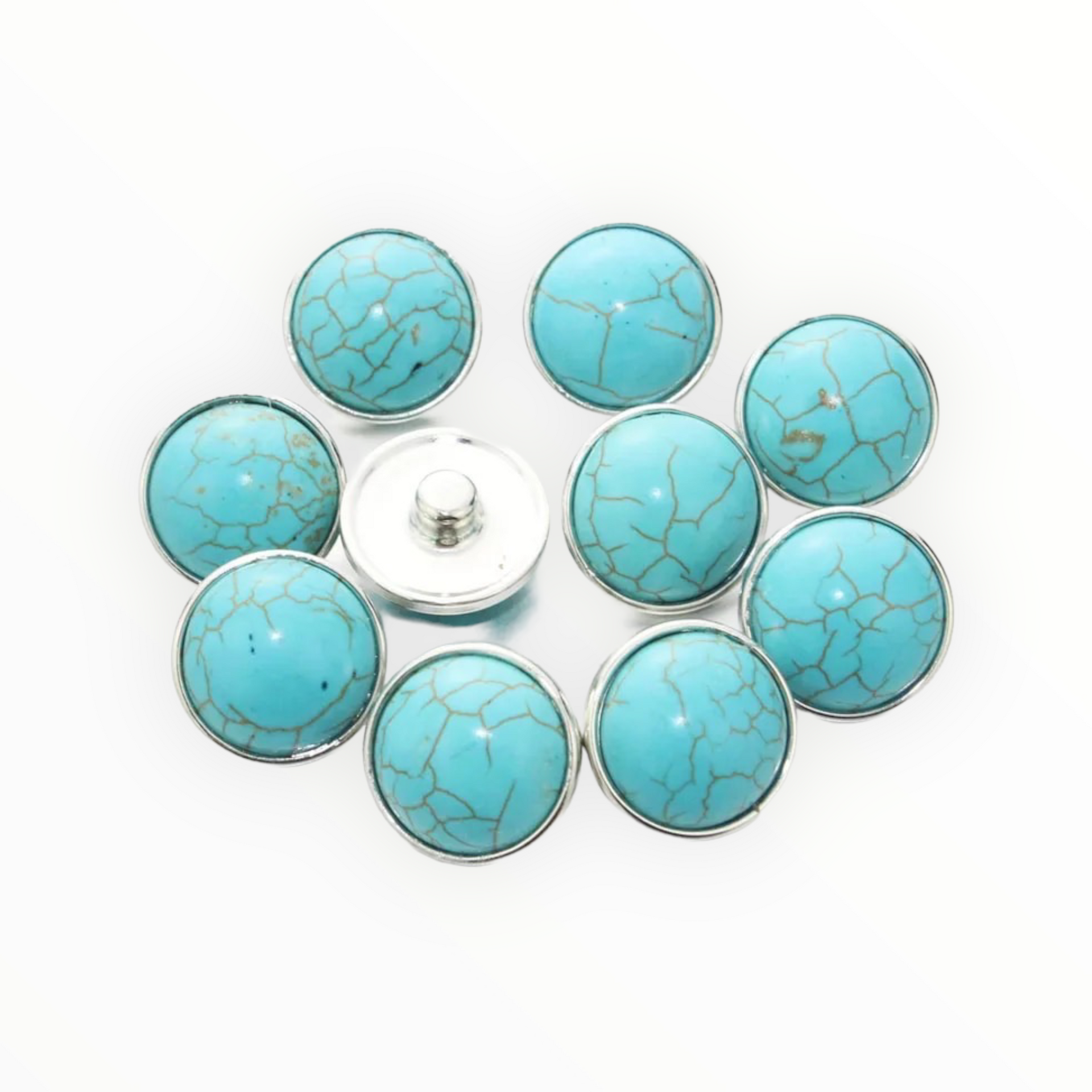 Metal hairpin click / chunk button 050 - buttons