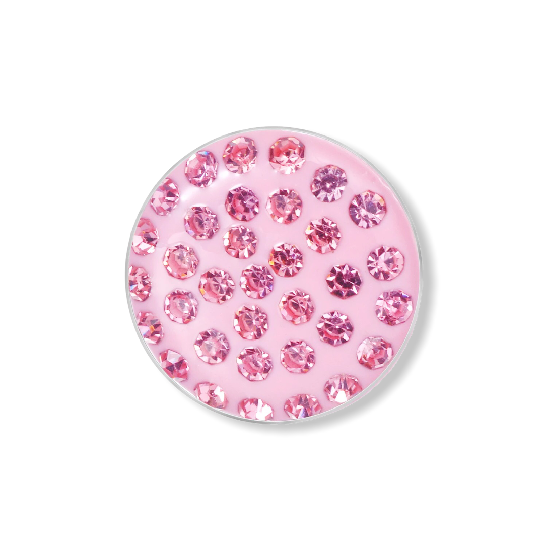 Metal hairpin click / chunk button 0550 - lichtroze - buttons