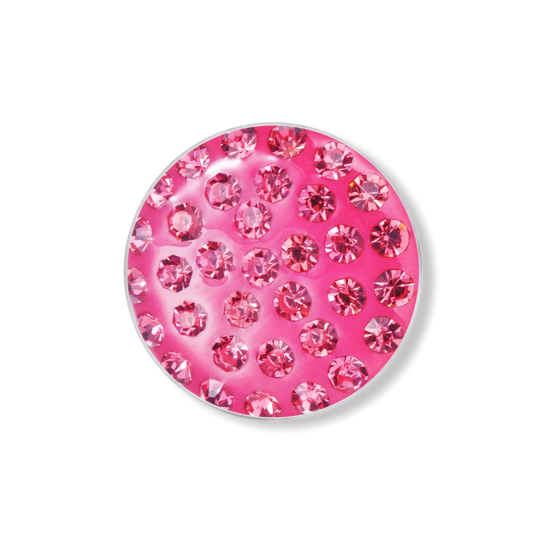 Metal hairpin click / chunk button 0550 - roze - buttons