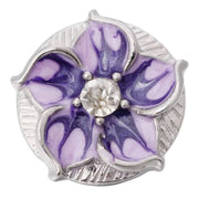 Metal hairpin click / chunk button 06 - lila - buttons