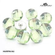Metal hairpin click / chunk button 064 - groen - buttons