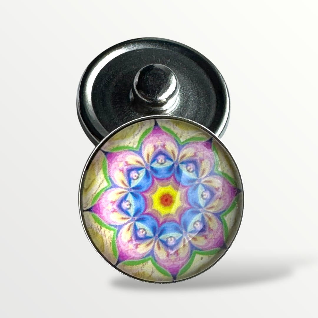 Metal hairpin click / chunk button 066 - buttons