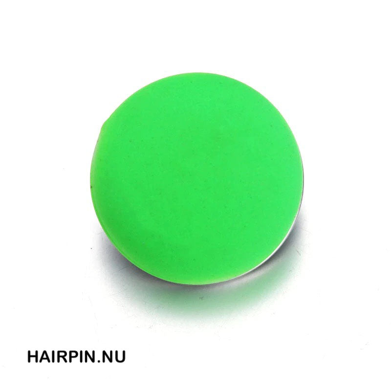 Metal hairpin click / chunk button 068 - fluorgroen - buttons