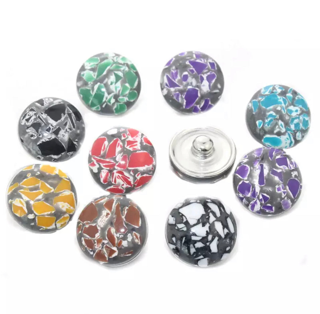Metal hairpin click / chunk button 083 - buttons