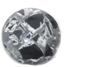 Metal hairpin click / chunk button 083 - grijs-zwart - buttons