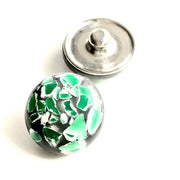 Metal hairpin click / chunk button 083 - groen - buttons