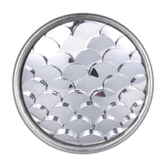 Metal hairpin click / chunk button 086 - zilver - buttons