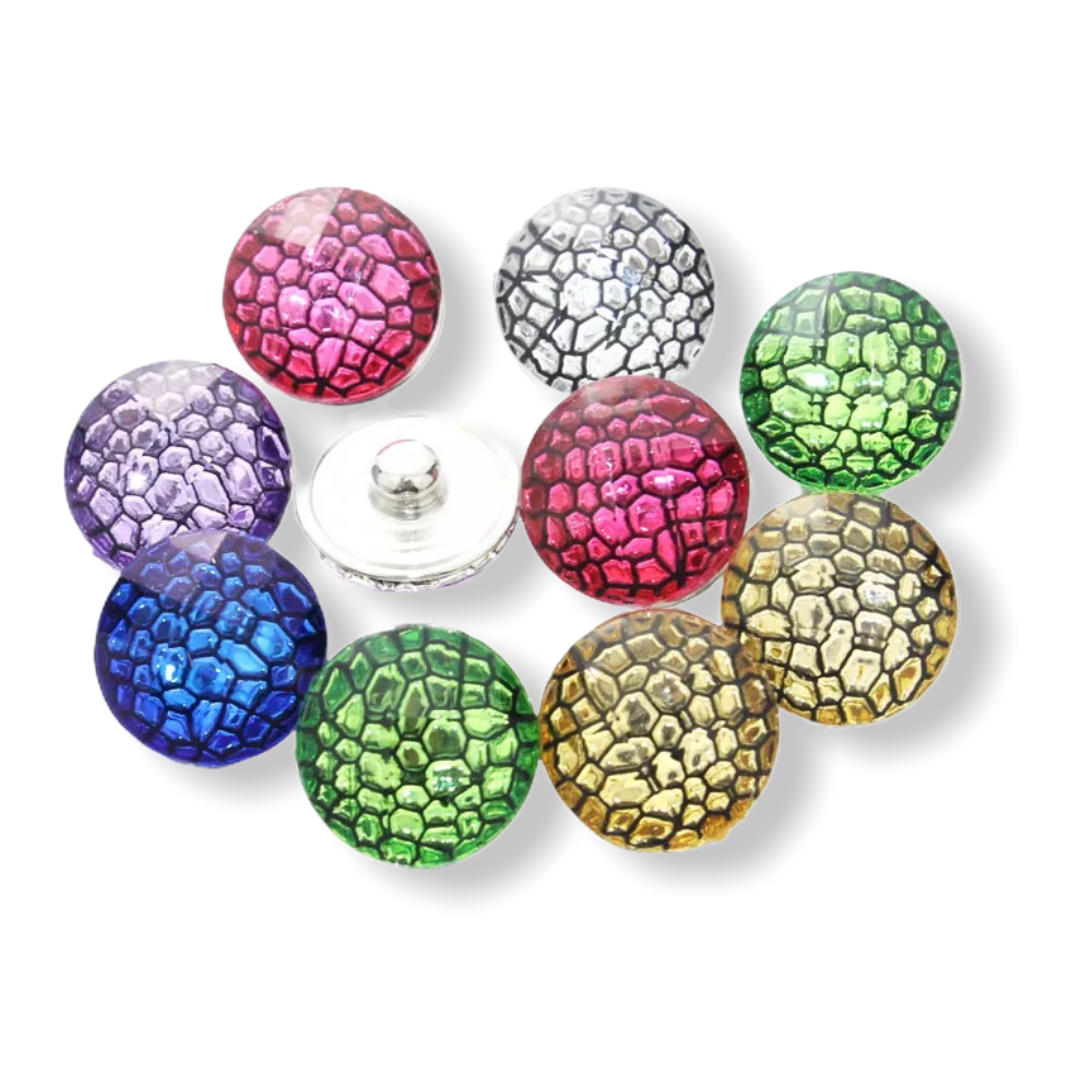 Metal hairpin click / chunk button 088 - buttons