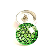 Metal hairpin click / chunk button 088 - groen - buttons