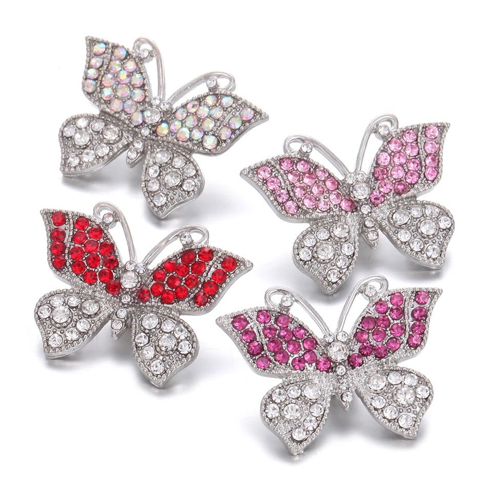 Metal hairpin click / chunk button 092 - lichtroze - buttons