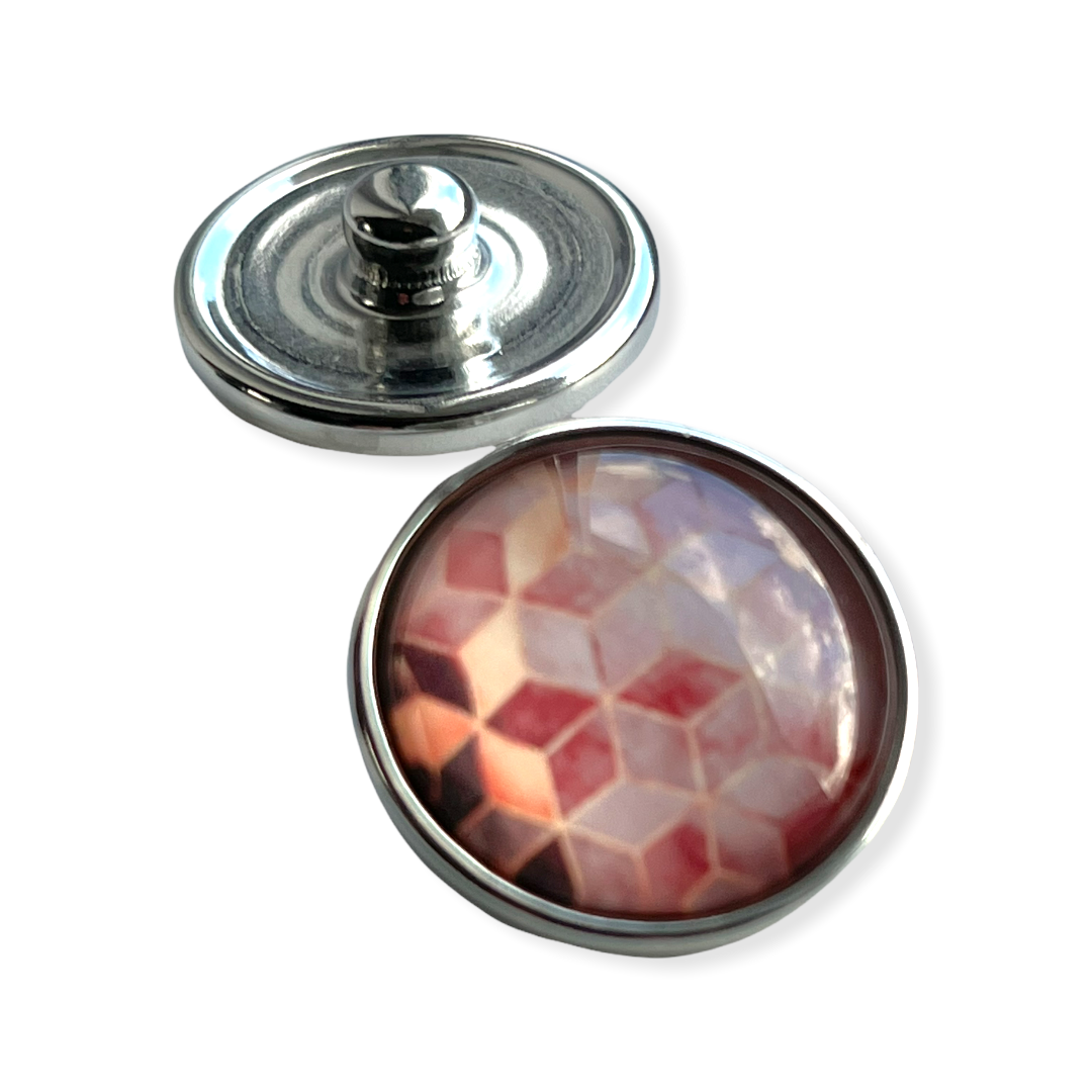 Metal hairpin click / chunk button 095. - buttons