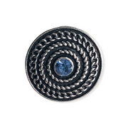 Metal hairpin click / chunk button 097 - blauw - buttons
