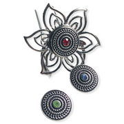 Metal hairpin click / chunk button 097 - buttons