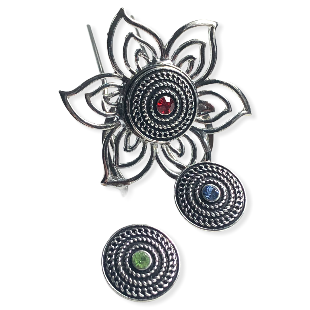 Metal hairpin click / chunk button 097 - buttons