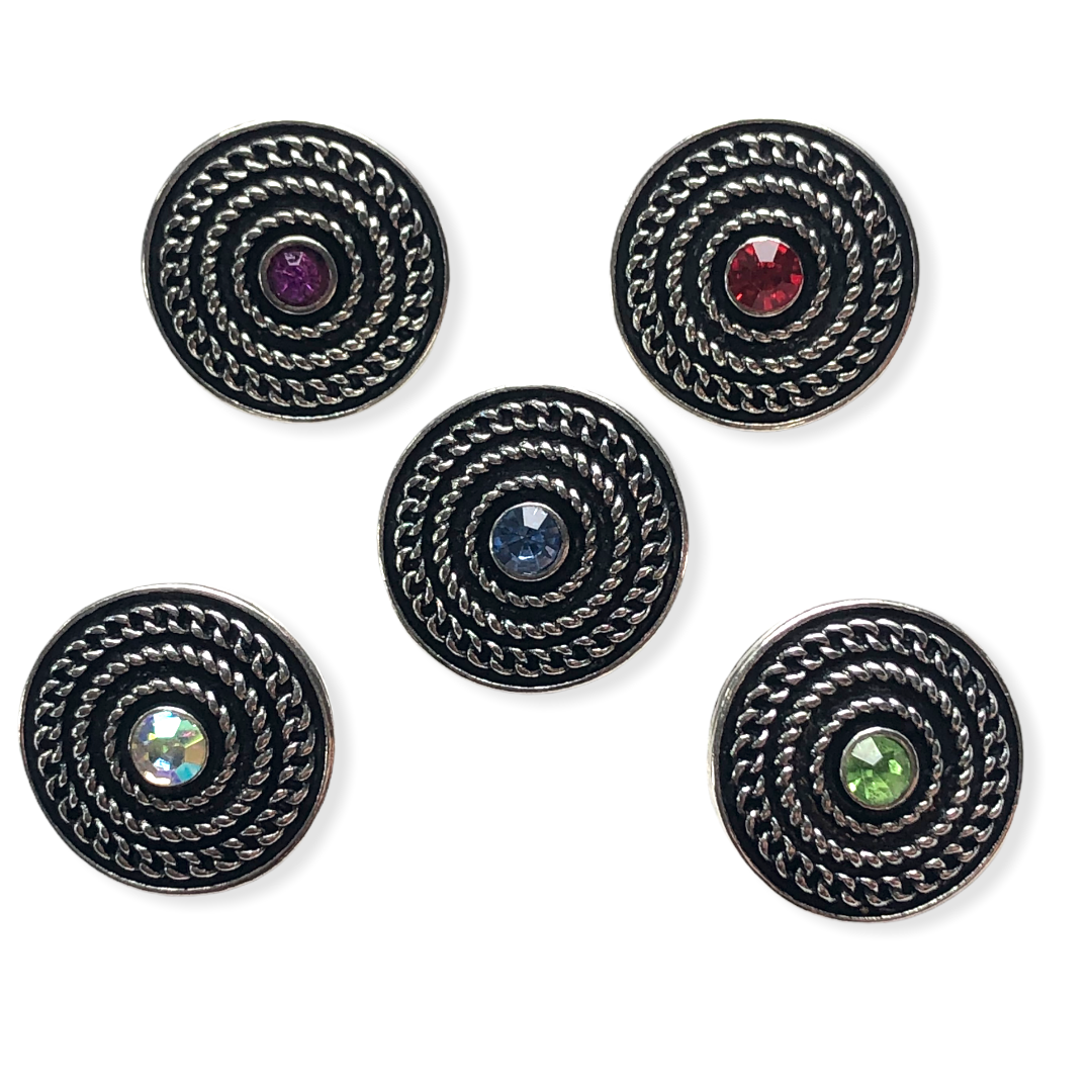 Metal hairpin click / chunk button 097 - buttons