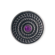 Metal hairpin click / chunk button 097 - lila - buttons