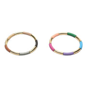 Mixcolor enamel tube damesarmband - armband