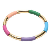 Mixcolor enamel tube damesarmband - armband