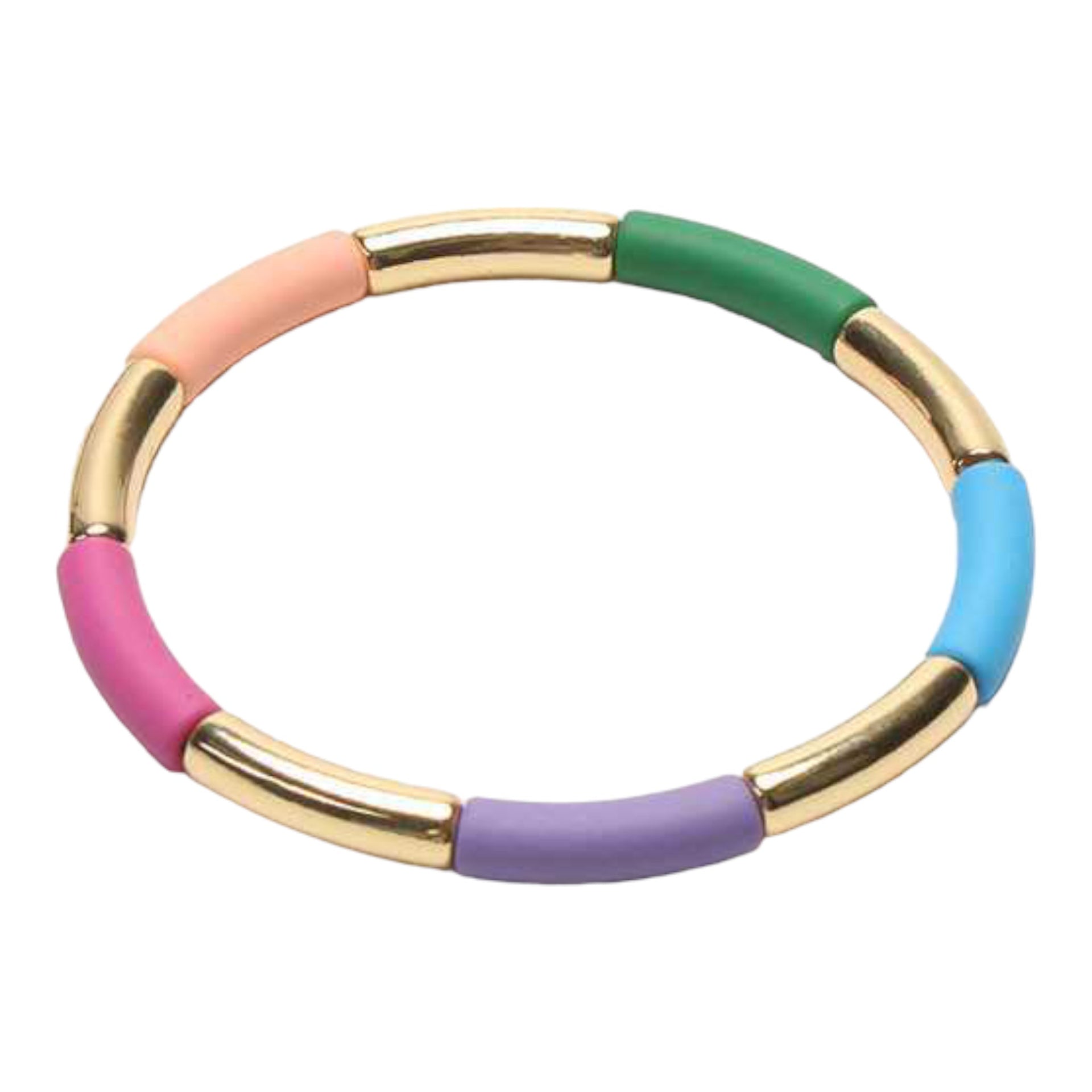 Mixcolor enamel tube damesarmband - armband