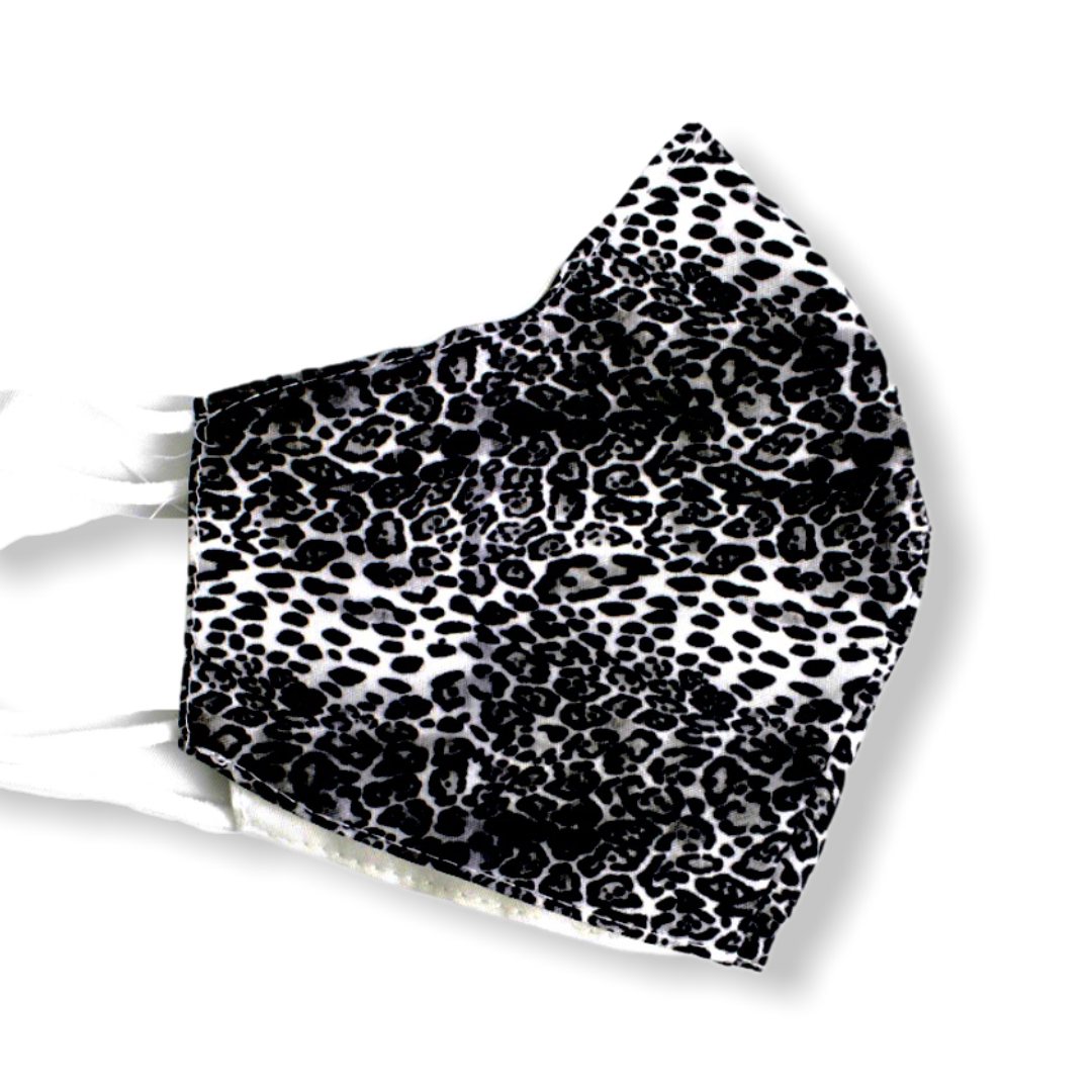 Mondkapje cheetah grijs