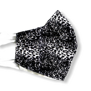 Mondkapje cheetah grijs