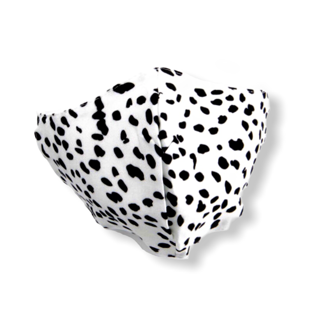 Mondkapje dalmatti zwart/wit