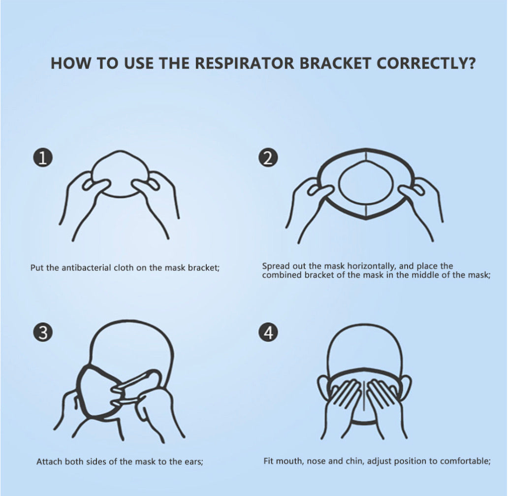 Mondkapje inzetmask 2 stuks