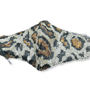 Mondkapje paillette bruin