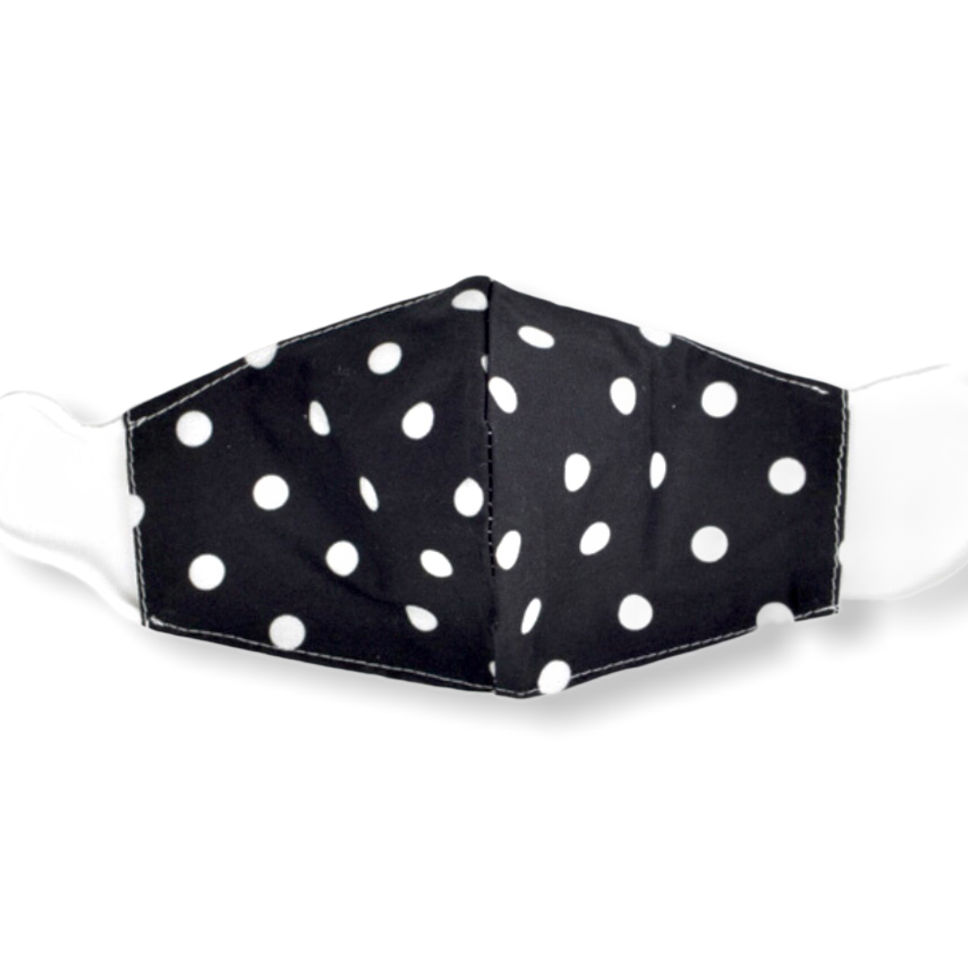 Mondkapje spots zwart/wit