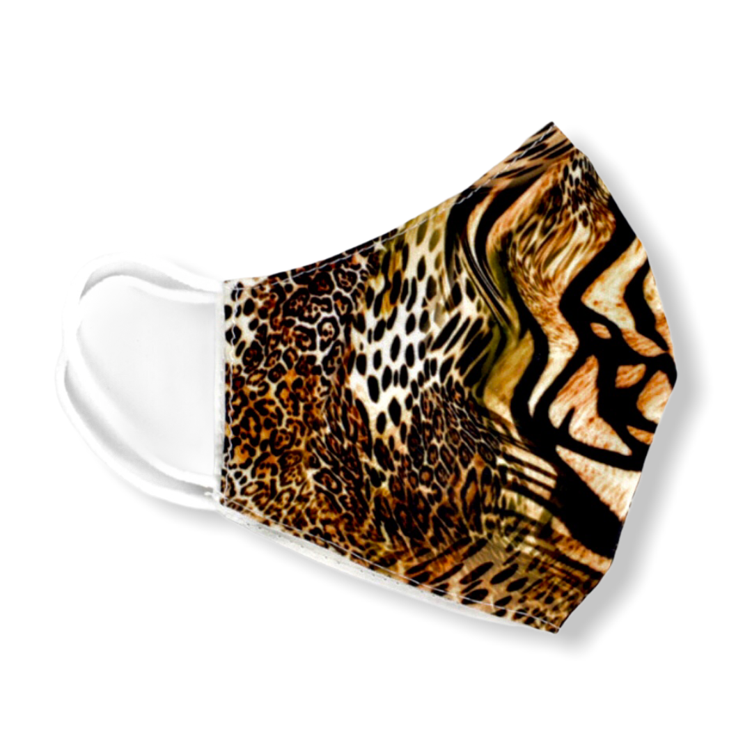 Mondkapje tiger bruin