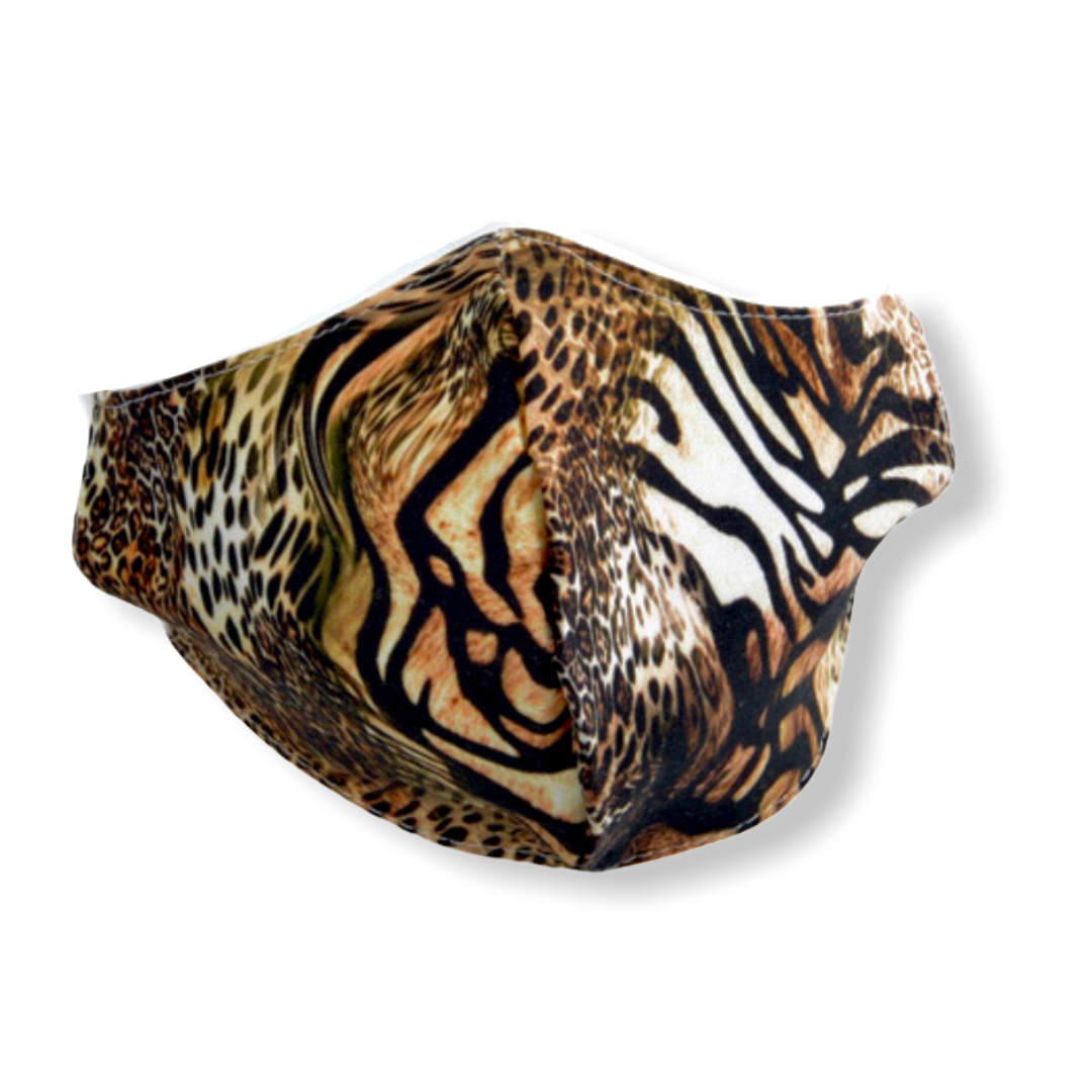 Mondkapje tiger bruin