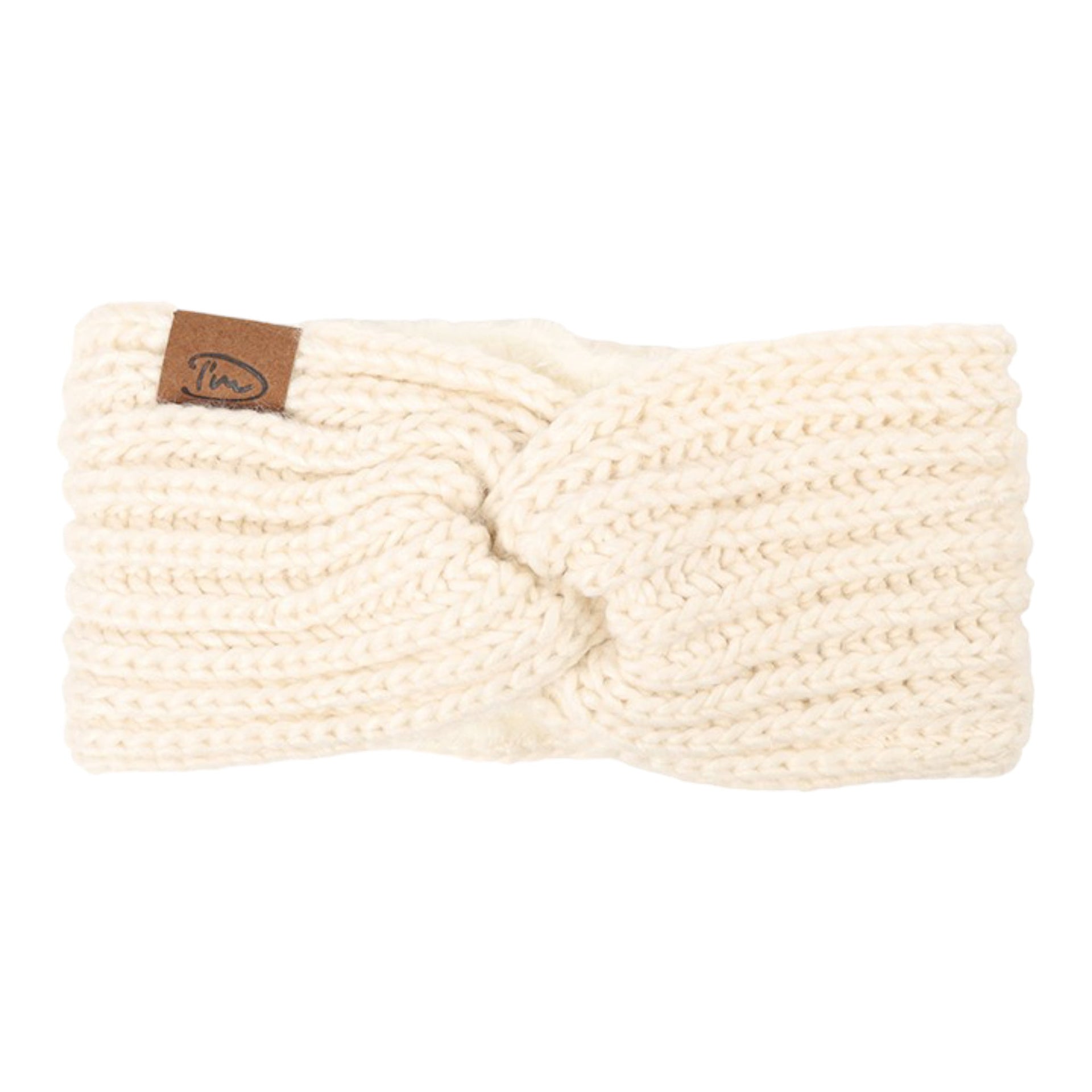 Naturel haarband ottowa met fleecevoering - haarband