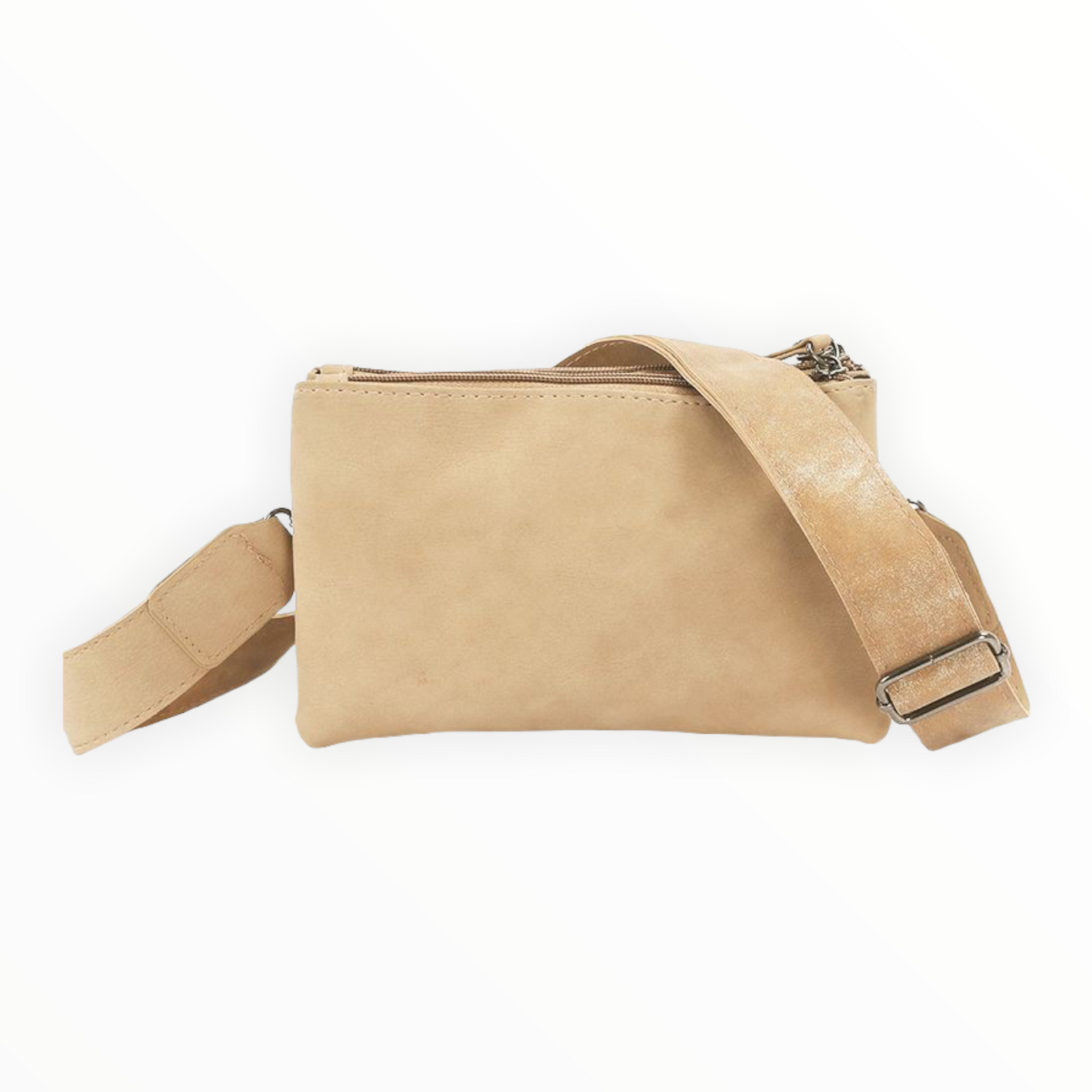 Naturel schouder / crossbody tasje evian - handtassen