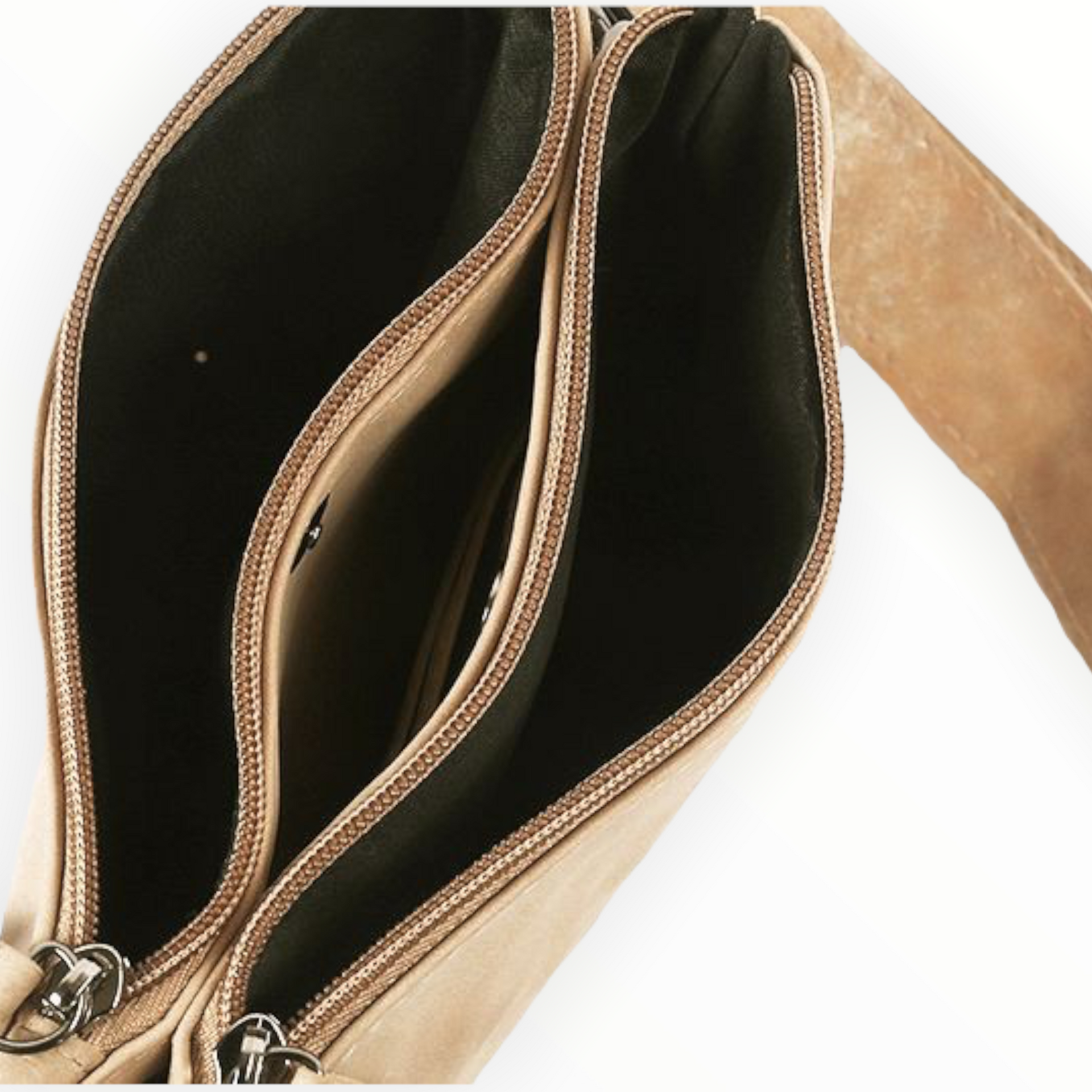 Naturel schouder / crossbody tasje evian - handtassen
