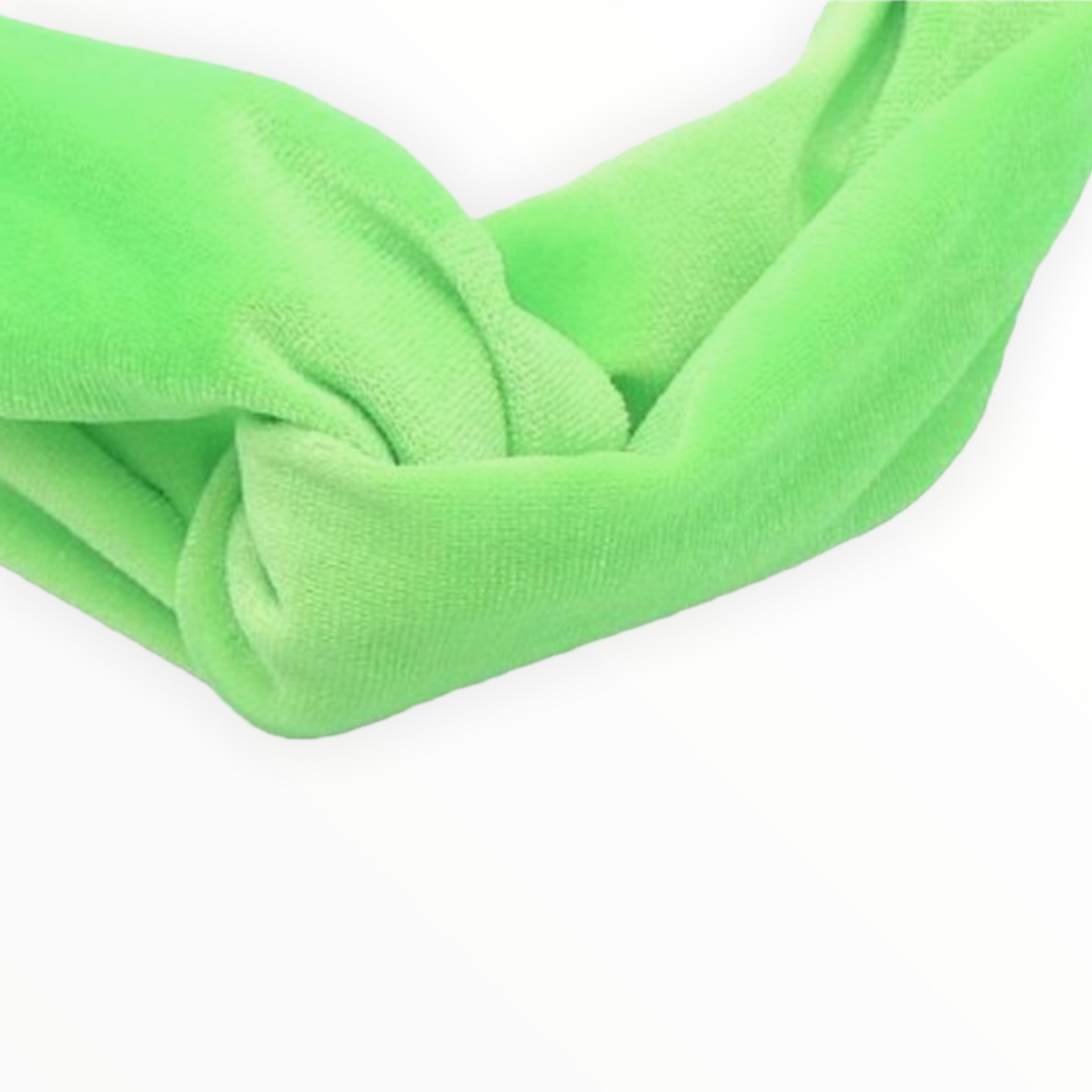Neon groene haarband / bandana met elastiek - haarband