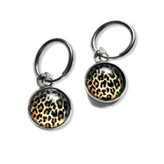 Oorbel & armband setje - hangcreool incl. / print - oorbel&armband