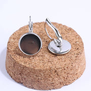 Oorbel & armband setje - klapcreool incl. / print - oorbel&armband