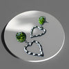 Oorbel cabochon hanger sparkling love